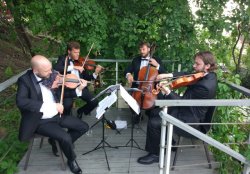 Классическая музыка от струнного квартета или свадебного оркестра на церемонии бракосочетания или на свадьбе в Киеве