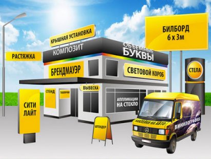 Изготовление наружной рекламы в Харькове