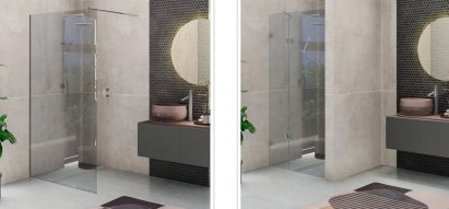 Стеклянная перегородка - качественный и практичный элемент ванной комнаты